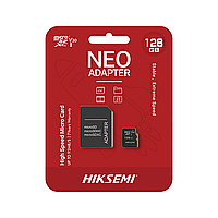 128 ГБ Карта памяти Hiksemi Neo Plus microSD (NEO HS-TF-C1/128G) + адаптер черный