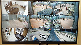 Система видеонаблюдения на складе напольных покрытий 1