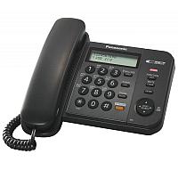 Телефон проводной Panasonic KX-TS2358RUB черный