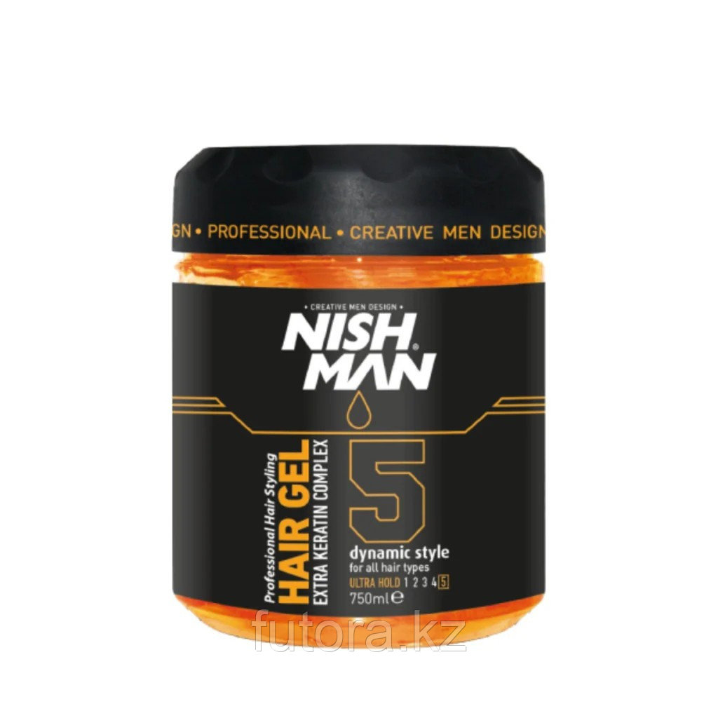 Гель для укладки волос "NISHMAN Hair Gel Extra Keratin Complex 5", фото 1