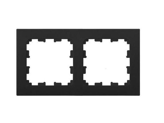 Рамка 2-местная карбон Astrum, BYLECTRICA, фото 1