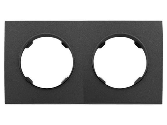 Рамка 2-местная графит, Прованс, Bylectrica, фото 1