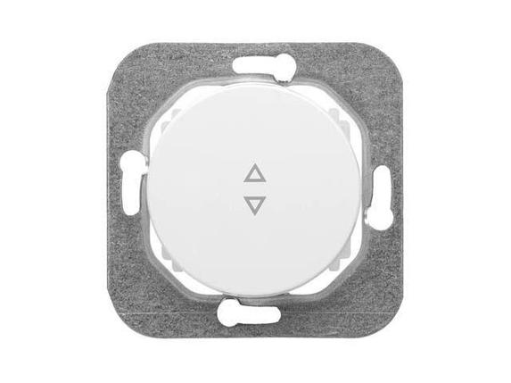 Выключатель 1 клав. проходной (cкрытый, 10А) белый, Прованс, Bylectrica, фото 1