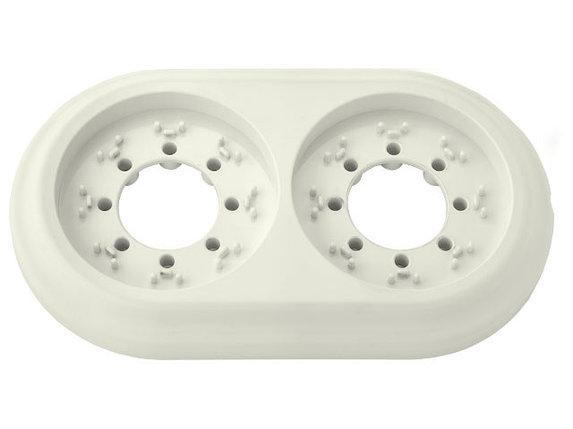 Рамка 2-местная бежевая, Ретро, BYLECTRICA, фото 1