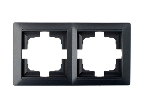 Рамка 2-местная графит, Стиль, Bylectrica, фото 1