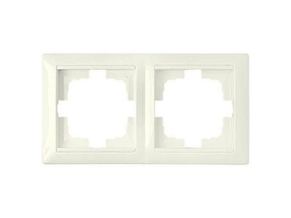 Рамка 2-местная бежевая, Стиль, BYLECTRICA, фото 1