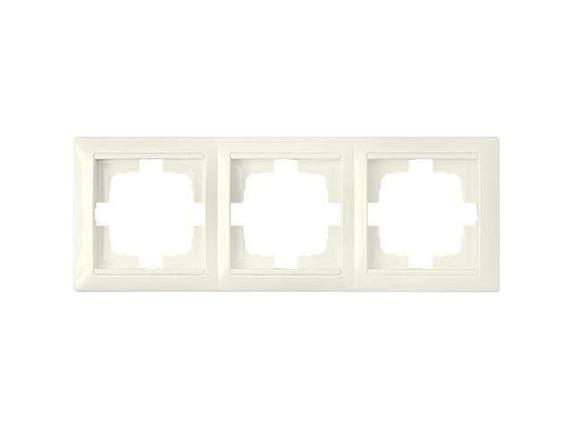 Рамка 3-местная бежевая, Стиль, BYLECTRICA, фото 1