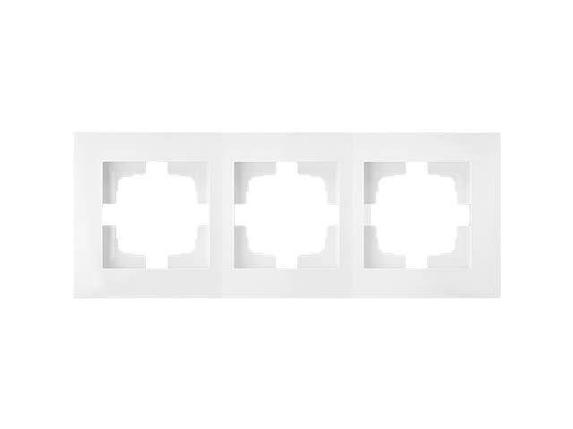 Рамка 3-местная белая, Стиль новый, Bylectrica, фото 1
