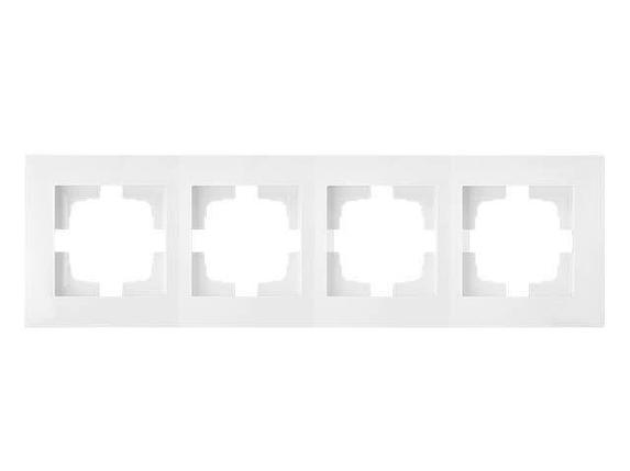 Рамка 4-местная белая, Стиль новый, Bylectrica, фото 1