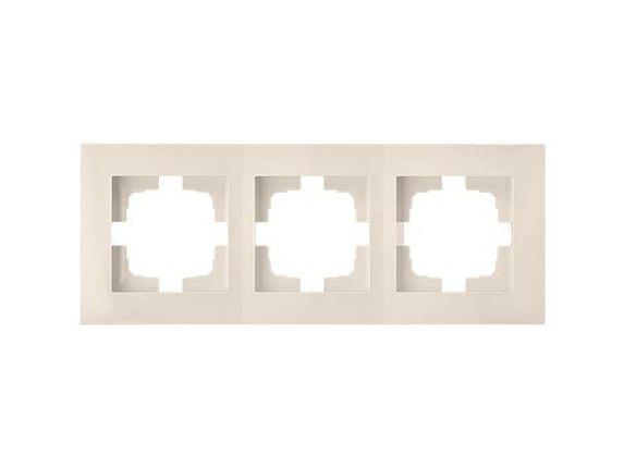 Рамка 3-местная бежевая, Стиль новый, Bylectrica, фото 1