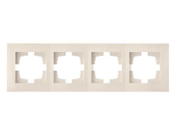 Рамка 4-местная бежевая, Стиль новый, Bylectrica, фото 1