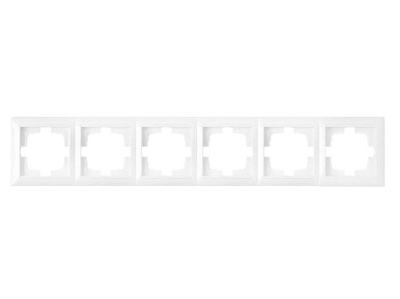 Рамка 6-местная белая, Стиль, Bylectrica, фото 1