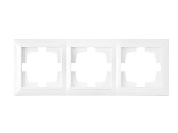 Рамка 3-местная белая, Стиль, Bylectrica, фото 1