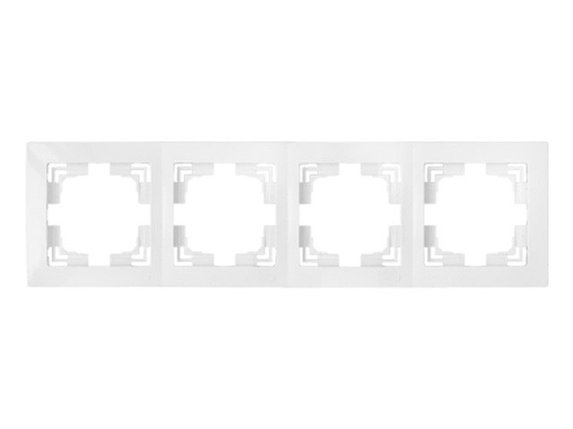 Рамка 4-местная белая, Уют, Bylectrica, фото 1