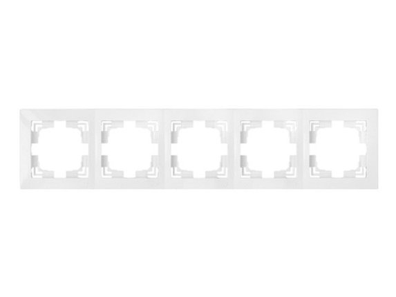Рамка 5-местная белая, Уют, Bylectrica, фото 1