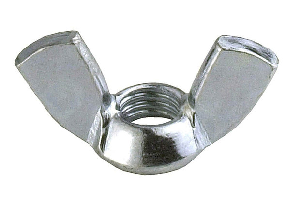 Гайка М6 барашковая, цинк, DIN 315 (500 шт в карт. уп.) STARFIX, фото 1