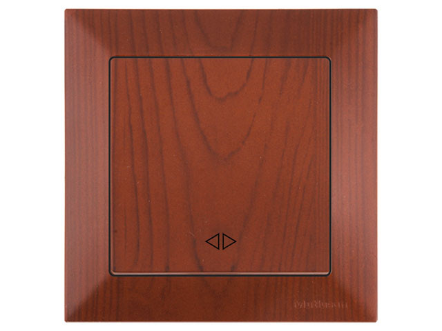 Выключатель промежуточный многопозиционный (скрытый, пруж. зажим) вишня, DARIA, MUTLUSAN