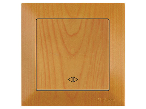 Выключатель промежуточный многопозиционный (скрытый, пруж. зажим) дуб, DARIA, MUTLUSAN, фото 1