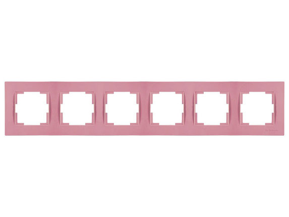 Рамка 6-ая горизонтальная розовая, RITA, MUTLUSAN, фото 1