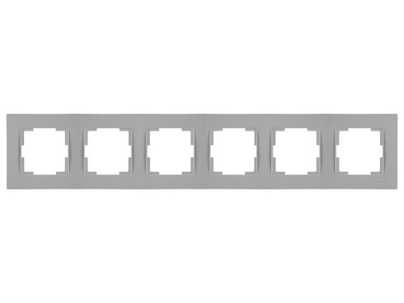 Рамка 6-ая горизонтальная серая, RITA, MUTLUSAN, фото 1