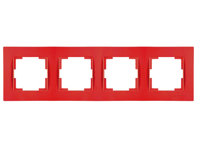 Рамка 4-ая горизонтальная красная, RITA, MUTLUSAN