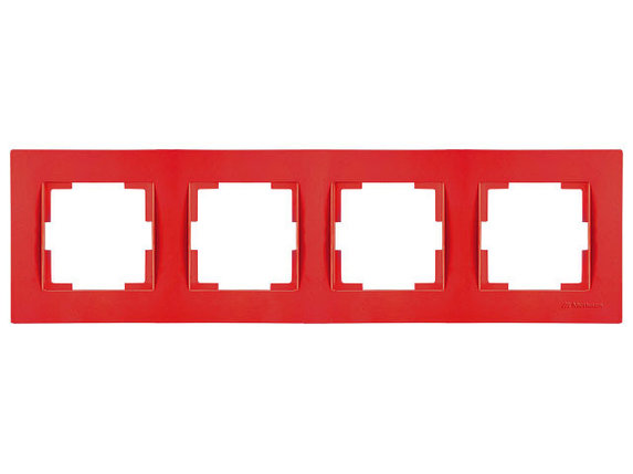 Рамка 4-ая горизонтальная красная, RITA, MUTLUSAN, фото 1