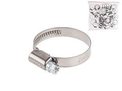 Хомут червячный 30-45 мм, нерж.сталь (W2) (50 шт в пакете) STARFIX