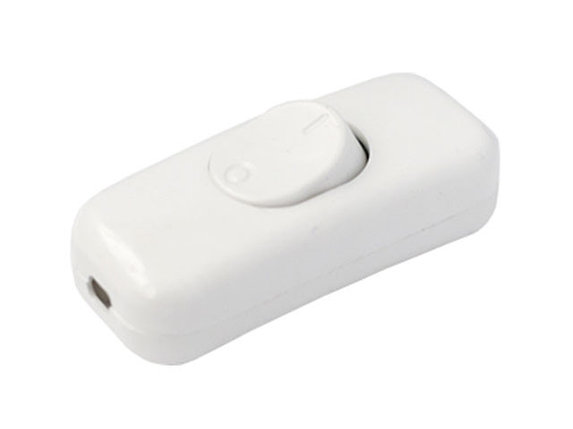 Выключатель на шнур 6А 250В белый, BYLECTRICA, фото 1