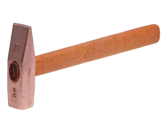 Молоток 0,4кг с кв. бойком омедн., фото 1