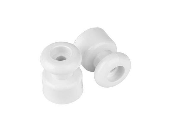 Изолятор для ретро провода (10шт\уп) белый BYLECTRICA, фото 1