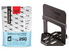 Основа для укладки плитки 0.75 мм (3 - 12 мм) DLS (250 шт в уп.)