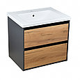 Комплект Тумба с умывальником Сиена 60 с умывальником Olivia 60 (подвесная), фото 5