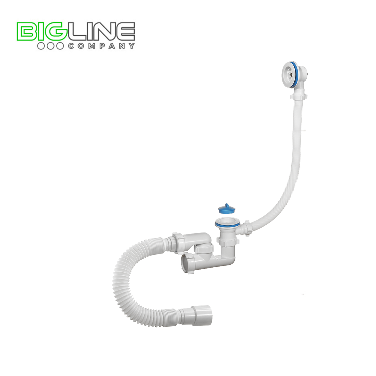 Сифон "ОРИО" А80089 для  ванны регул.,с переливом,с гибкой трубой