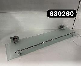 Полка стеклянная с полкой 630260 Хром