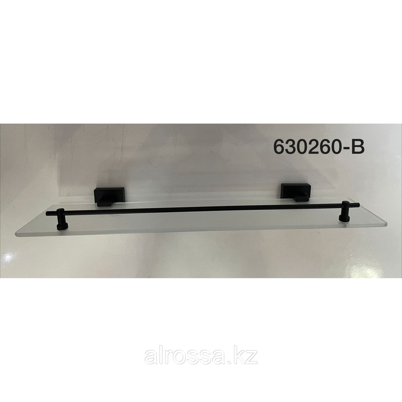 Полка стеклянная с полкой, черная 630260-B, фото 1