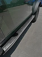 Боковые пороги для Ford Bronco 2021-2024 Форд Бронко подножки ступеньки стальные пороги