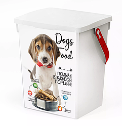 Контейнер для корма "Собаки" 5 л. Полимербыт