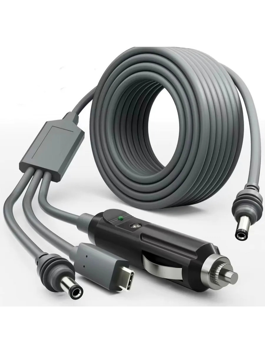 Комплект кабелей 3-в-1 для прикуривателя Starlink Mini V5, фото 1