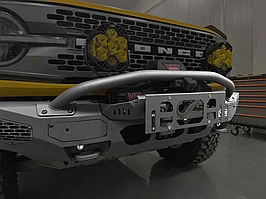 Передний силовой бампер с дугой для Ford Bronco 2021-2024 Форд Бронко лебедка стальной бампера