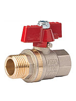 Кран шаровый прямой Fado Classic DN-15 PN-40 1\2 ( нр-вр) Латунь ручка бабочка