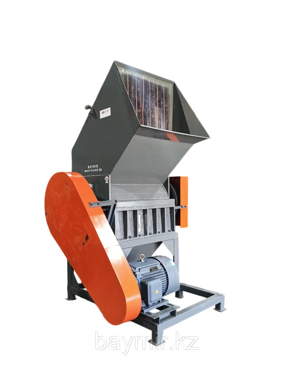 Дробилка #1000 (увеличенное загрузочное окно и камера) со шнеком + двигателем, фото 1