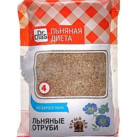 Dr.DiaS Отруби ЛЬНЯНЫЕ* из БУРОГО ЛЬНА * 100 гр. (№ 4)