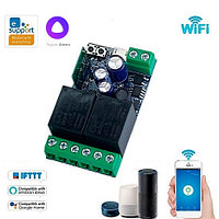 Умный Wi-Fi релейный модуль на 2 канала eWeLink c Алисой