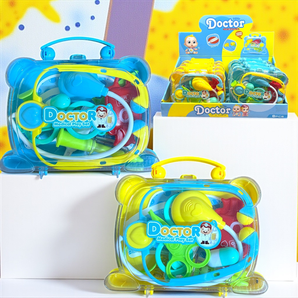HJ085 Мед набор в чемодане 10 аксесс 8шт в уп., цена за 1шт 18х14см, фото 1