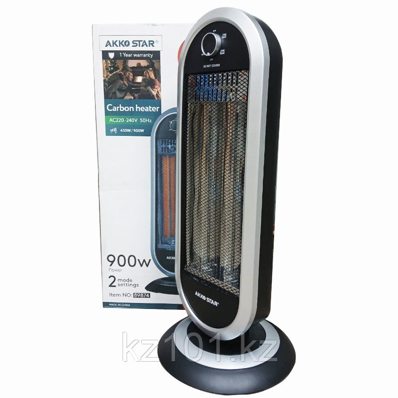 Обогреватель углеродный AKKO STAR AK89874, с поворотом и 2 режимами мощности