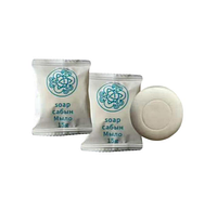 23-004 Мыло одноразовое 30г (в плиссе с голубым логотипом)