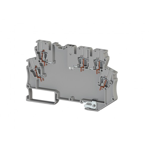 Клемма для самостоятельной сборки схемы из электронных компонентов, 2 входа, 3 выхода, 4 мм.кв.,с за, фото 1
