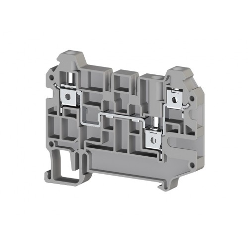 Клеммник 3-х выводной, 4 мм.кв., (серый); AVK 4CE, фото 1