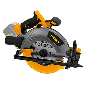 Пила циркулярная аккумуляторная бесщеточная TOLSEN 20В 190х20мм 87282