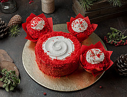 Смесь для пирога со вкусом малины. Смесь для торта красный бархат. Credi Ruby